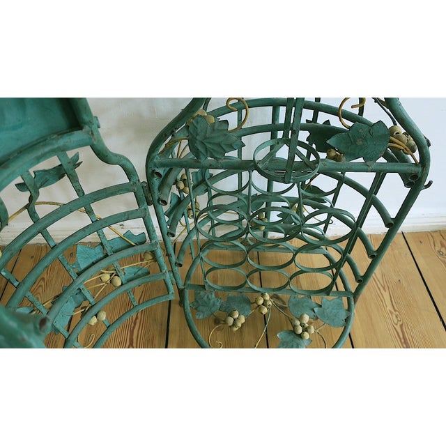 Mid-Century Modern Boho Florentine Vine-Leaf Domed Wine Rack, 1960s For Sale - Image 12 of 18