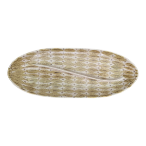 1950s Red Wing Futura "Golden Viking" Divided Relish Tray