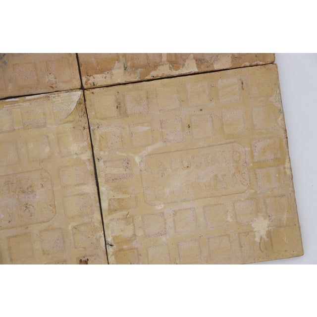 19th Century Set of Four Mediterranean Large Tiles, Portuguese For Sale - Image 12 of 13