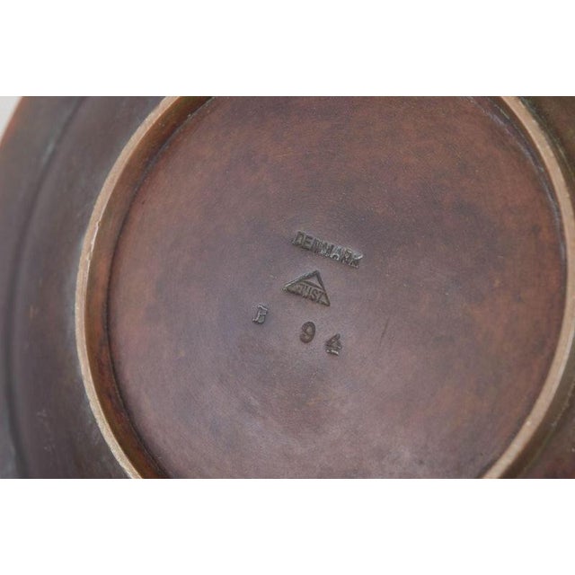 Art Deco Bronze Dish with Border Relief from Just Andersen, Denmark, 1930s For Sale - Image 4 of 5