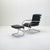 Set of Bauhaus MR Tubular Armchair with Ottoman by Ludwig Mies Van Der Rohe, 1980s For Sale - Image 11 of 11