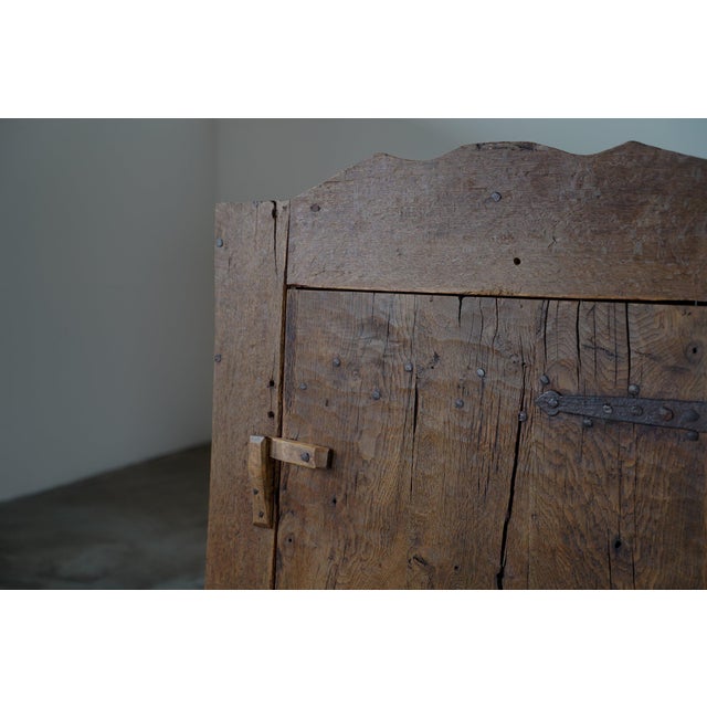 Wood Antique Rustic Pyrenees Cabinet, Spain, 1800s For Sale - Image 7 of 15