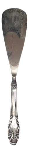 Antique Victorian Sterling Silver Monogrammed Shoe Horn