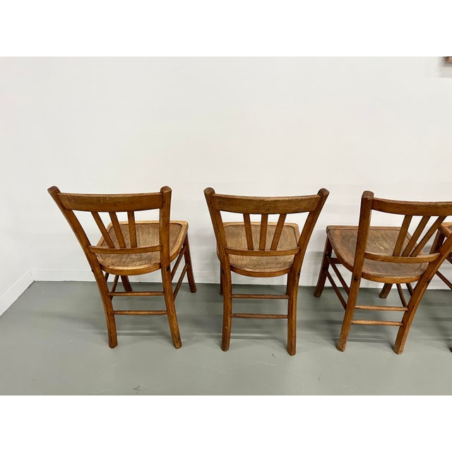 Vintage Bistro Chairs, 1960s, Set of 5 For Sale - Image 6 of 15