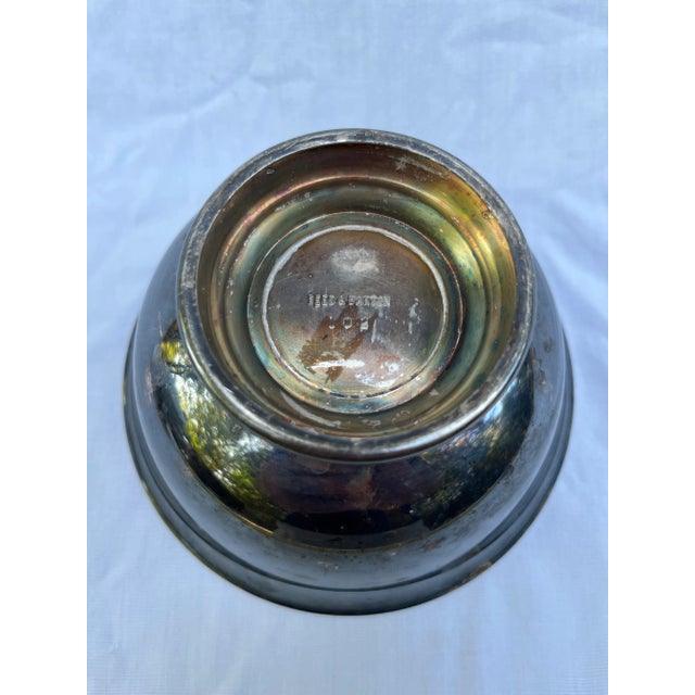 Metal Red Enameled Revere Style Silver Bowl For Sale - Image 7 of 7