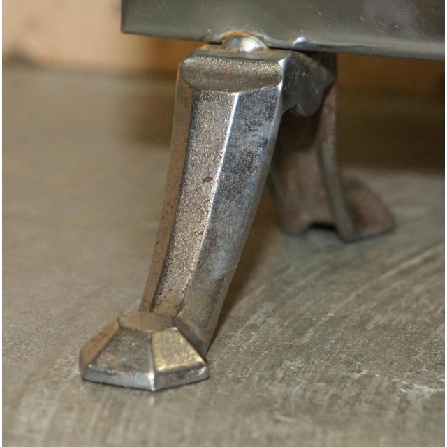 Art Deco Polished Chrome Fire Guard Screen with Bear on Top, 1920s For Sale - Image 15 of 18