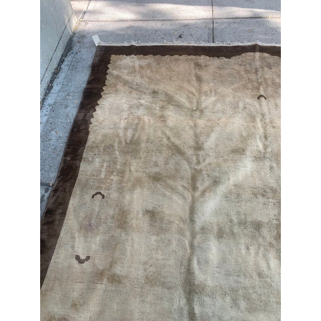 1900 - 1909 1900s, Handmade Antique Peking Chinese Rug 7.9' X 9.5' For Sale - Image 5 of 7