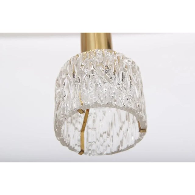 Orrefors Vintage Danish Brass & Glass Pendant from Carl Fagerlund & Orrefors For Sale - Image 4 of 7