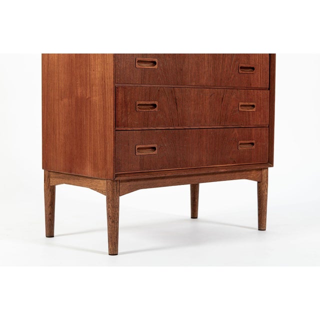 Mid-Century Danish Modern Teak Secretary Desk or Bar Cabinet Made in Denmark 1960s For Sale - Image 15 of 17