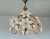 White Pair Match Vintage Murano Style Glass Daisy Chandelier With Handcrafted White Floral Details For Sale - Image 8 of 13