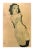 Artist: Egon Schiele Country: Austria Title: Naked woman with Black Stocking Medium: Offset – 9 Paper: Heavy paper 16 x 12...