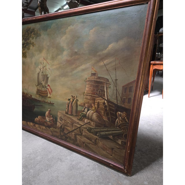 Landscape Composition, 1920s, Oil Painting on Canvas For Sale - Image 3 of 8