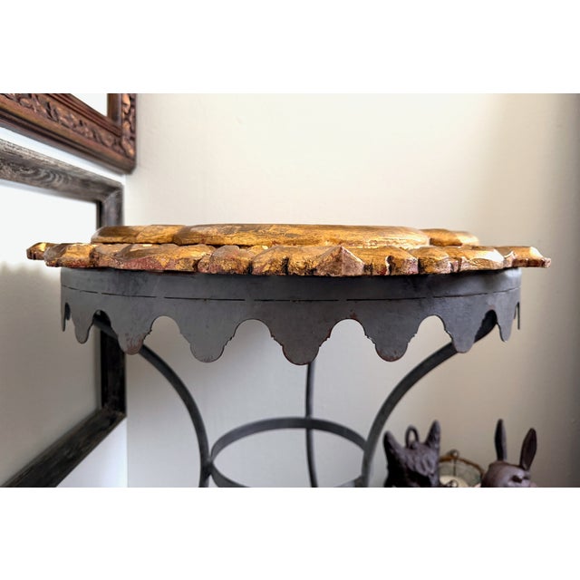 Mid Century Quatrefoil Florentine Mirror For Sale - Image 12 of 17