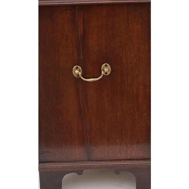English Bachelors Small Chest or Bedside Cabinet of Flame Mahogany For Sale - Image 14 of 16
