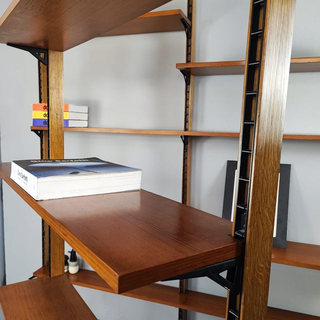 Swedish Cielo Terra Teak Bookcases, Italian Design from the 1960s For Sale - Image 5 of 11