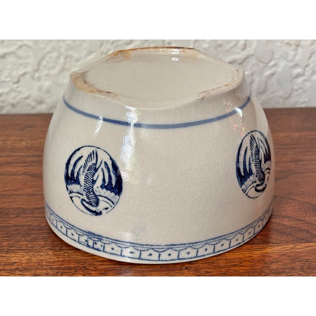 Chinese Porcelain Decorative Bowl With Phoenix Bird Medallions For Sale - Image 6 of 7