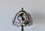 Vintage Tiffany Style Art Nouveau Stained Glass Hummingbird Floral Theme Table Lamp For Sale - Image 13 of 18
