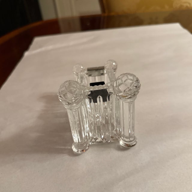Mid 20th Century Crystal Tape Dispenser For Sale - Image 5 of 6