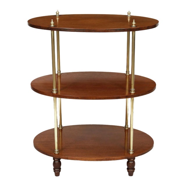 Late 19th Century English Campaign Three-Tier Stand or Side Table For Sale