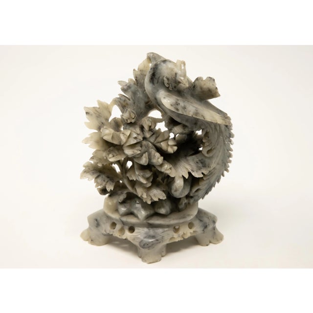 Mid 20th Century Chinese Soapstone Hand-Carved with Phoenix For Sale - Image 12 of 13