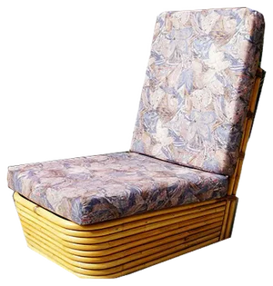 Vintage Rattan Lounge Chair, 1950s