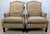 Fairfield High-Quality pair of lounge chairs crafted in a hard wood frame with a stupendous beige / Brown leopard style...