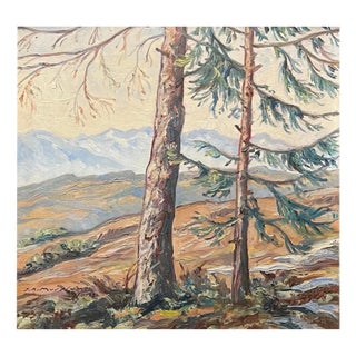 Joseph André Mussler, Evening in the Mountains, 1938, Framed For Sale