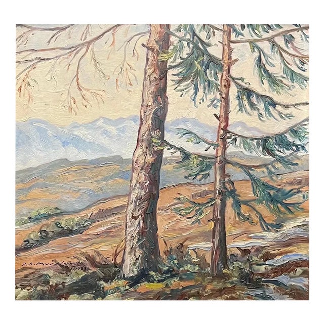 Joseph André Mussler, Evening in the Mountains, 1938, Framed For Sale