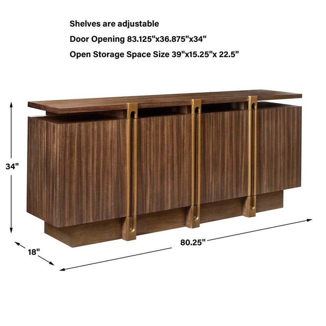 The sleek design was inspired by modern international architecture from midcentuyry. Made of exotic Paldao wood with a...