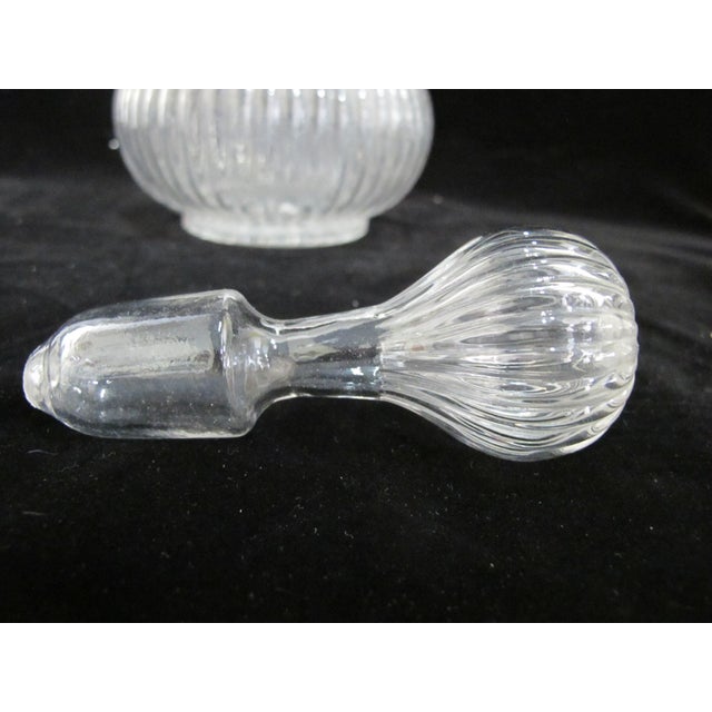 Antique Victorian Blown Glass Liquor or Water Decanter Hot Air Balloon Bottle For Sale In Portland, OR - Image 6 of 9