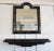 Elevate your mid-century modern decor with this stunning Karl Springer Style Goatskin Wall Mount Console and Mirror,...