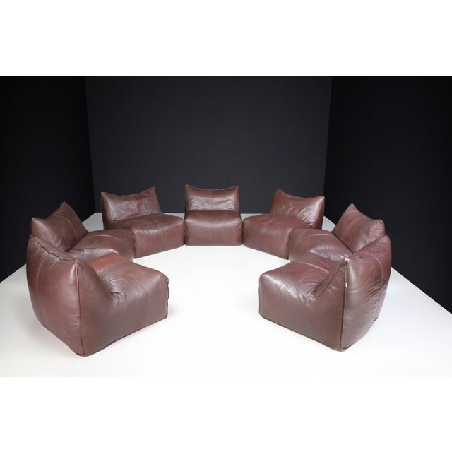 Mario Bellini Bambole Chairs & Modular Sofa Set for B&b attributed to Mario Bellini, Italy 1970s, Set of 7 For Sale - Image 4 of 18