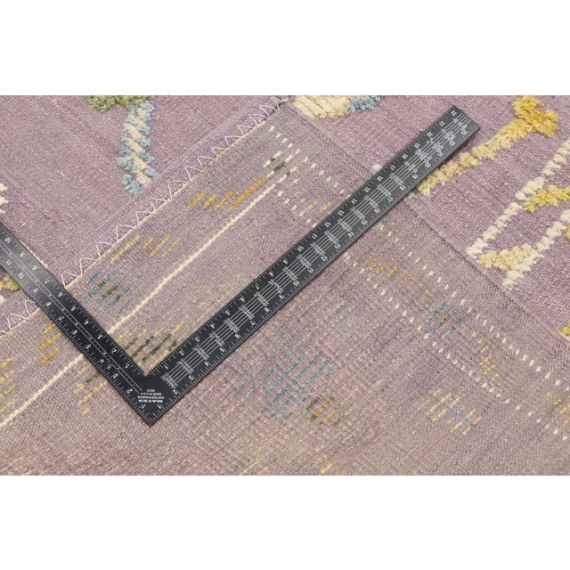 Colorful Pastel Oushak High-Low Rug - 09'04 X 12'03 For Sale In Dallas - Image 6 of 10