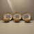 Antique Japanese 1000 Faces Porcelain Tea Cups & Saucers-Set of 3-Art Deco-Asian For Sale - Image 11 of 11