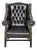Chesterfield Wingback Chair in Burgundy Leather from Wilmowsky For Sale
