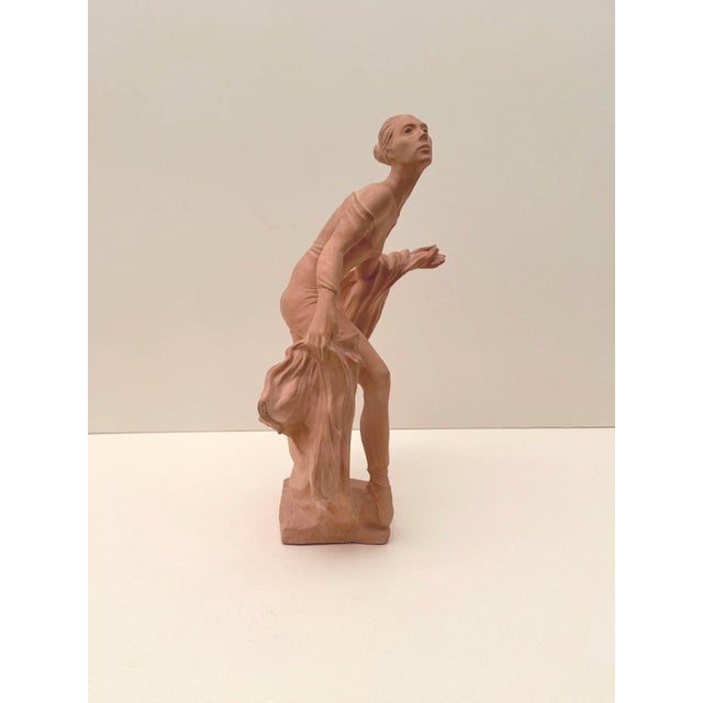 1990s Mercedes Dassy Dancer Sculpture in Terracotta by Marc Dautry, France, 1990 For Sale - Image 5 of 10