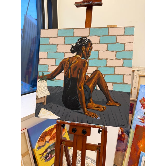 David Hockney We Regret to Inform You!, Unique, Contemporary, 21st Century Painting, Emmanuel Akolo, Acrylic on Canvas, (2026) For Sale - Image 4 of 6
