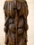 Vintage Hand-Carved Acanthus Wood Table Lamp With Linen Box Shade For Sale - Image 11 of 12