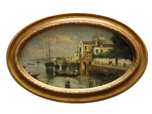 After Canaletto, Venetian Landscape, 2002, Oil on Canvas