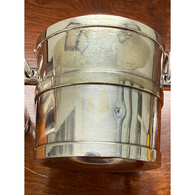 Antique Gorham Silver Plated Champagne Bucket Form Caviar Server For Sale - Image 11 of 12
