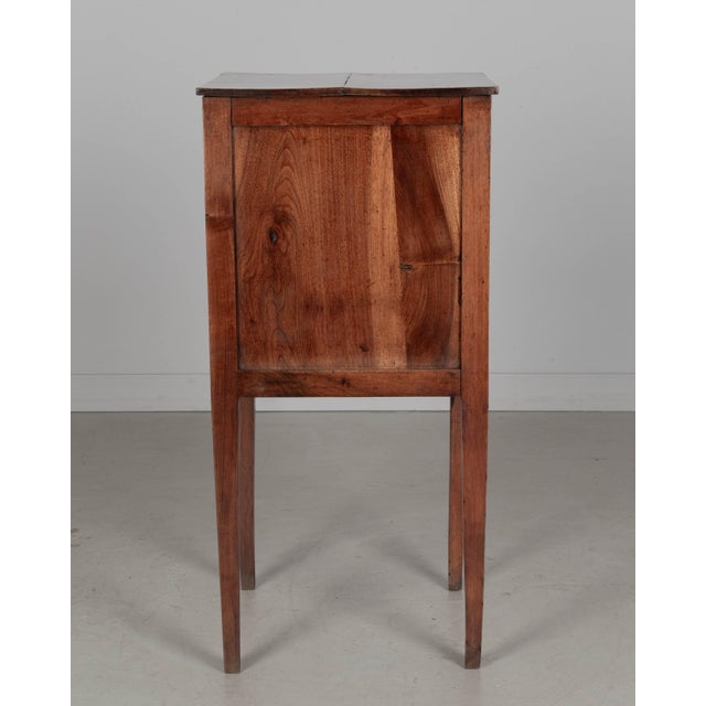 Wood 19th Century French Country Side Table With Tambour Door For Sale - Image 7 of 9