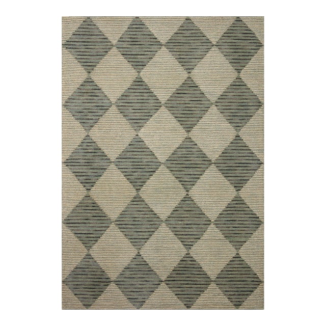 Chris Loves Julia x LoloiFrancis Spa / Granite 5'-0" x 7'-6" Area Rug For Sale