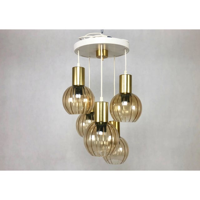 Mid-Century Modern West German Cascade Chandelier, 1970s For Sale - Image 3 of 9