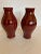 Asian Maitland Smith Ox Blood Glazed Ceramic Vases -A Pair For Sale - Image 3 of 9