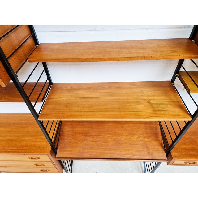 1970s Vintage Danish Three Bay Sideboard by Robert Heal for Heals Staples Ladderax, 1960s For Sale - Image 5 of 13
