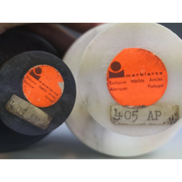 Portuguese Marble Mushroom Decors for Marblarte, 1970s, Set of 2, in Good conditions. Designed 1970 to 1979