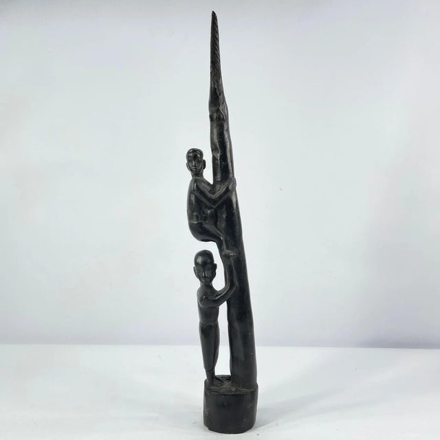 Early 20th Century Early 20th Century Makonde Tree Climbing Figure Tanzania MATTER COLLECTION For Sale - Image 5 of 8