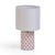 Boho Chic Merlot Capiz Shell Table Lamp For Sale - Image 3 of 6