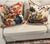 French Pair of Custom Pillows Brunswig and Fils Le Lac Iconic Fabric With Down Inserts For Sale - Image 3 of 4
