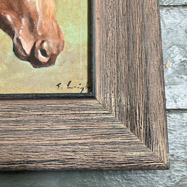 Contemporary Contemporary Original Stephen Heigh “Lucky”Horse Portrait Painting Framed For Sale - Image 3 of 4